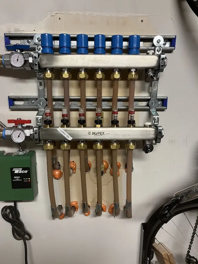 Plumber performing Gas Leak Detection at a residential property in Springville